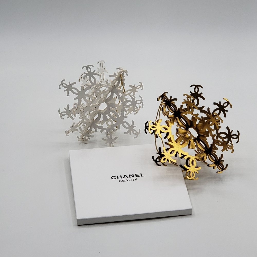 Chanel Snowflake Ornaments